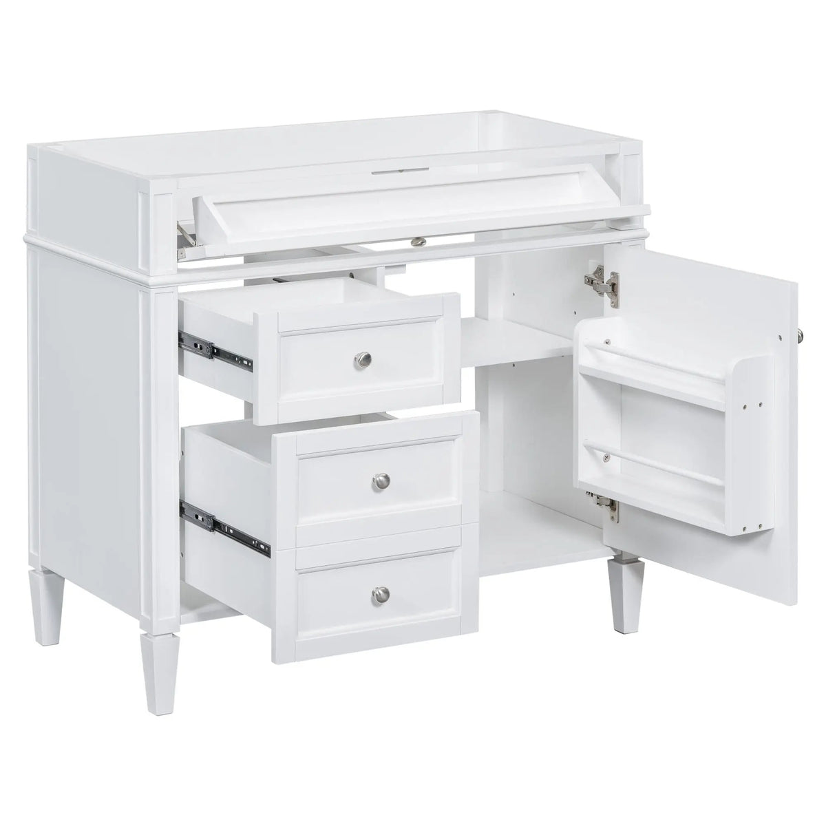 Bathroom Vanity | 3 Drawers | Blue Finish | Tip Out