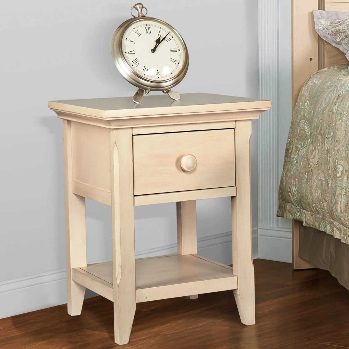 Overland Nightstand | Solid Wood Construction | Sleek Modern Look | 26 x 18 x 24 Inch