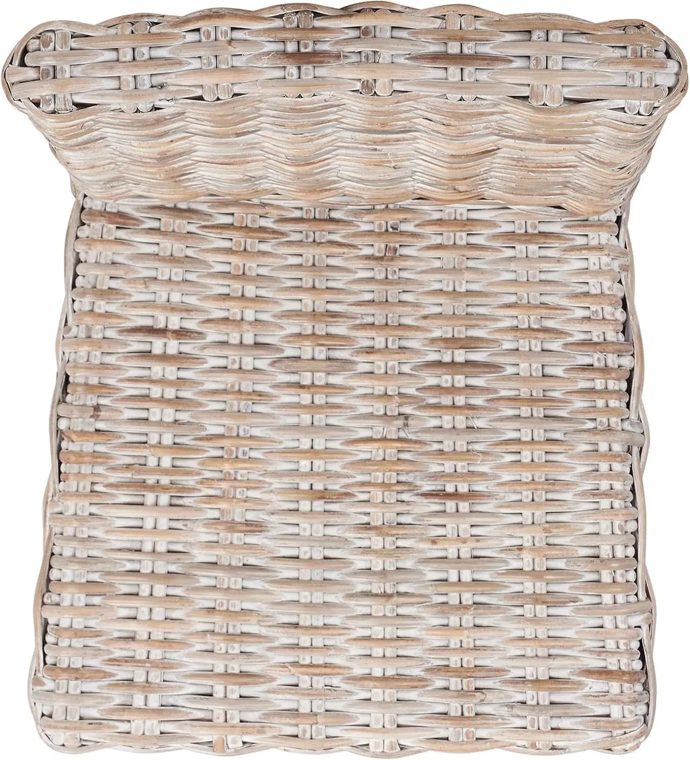 Grey Wash Rattan 30 Inch Bar Stool With Parsons Legs from PriceLows™