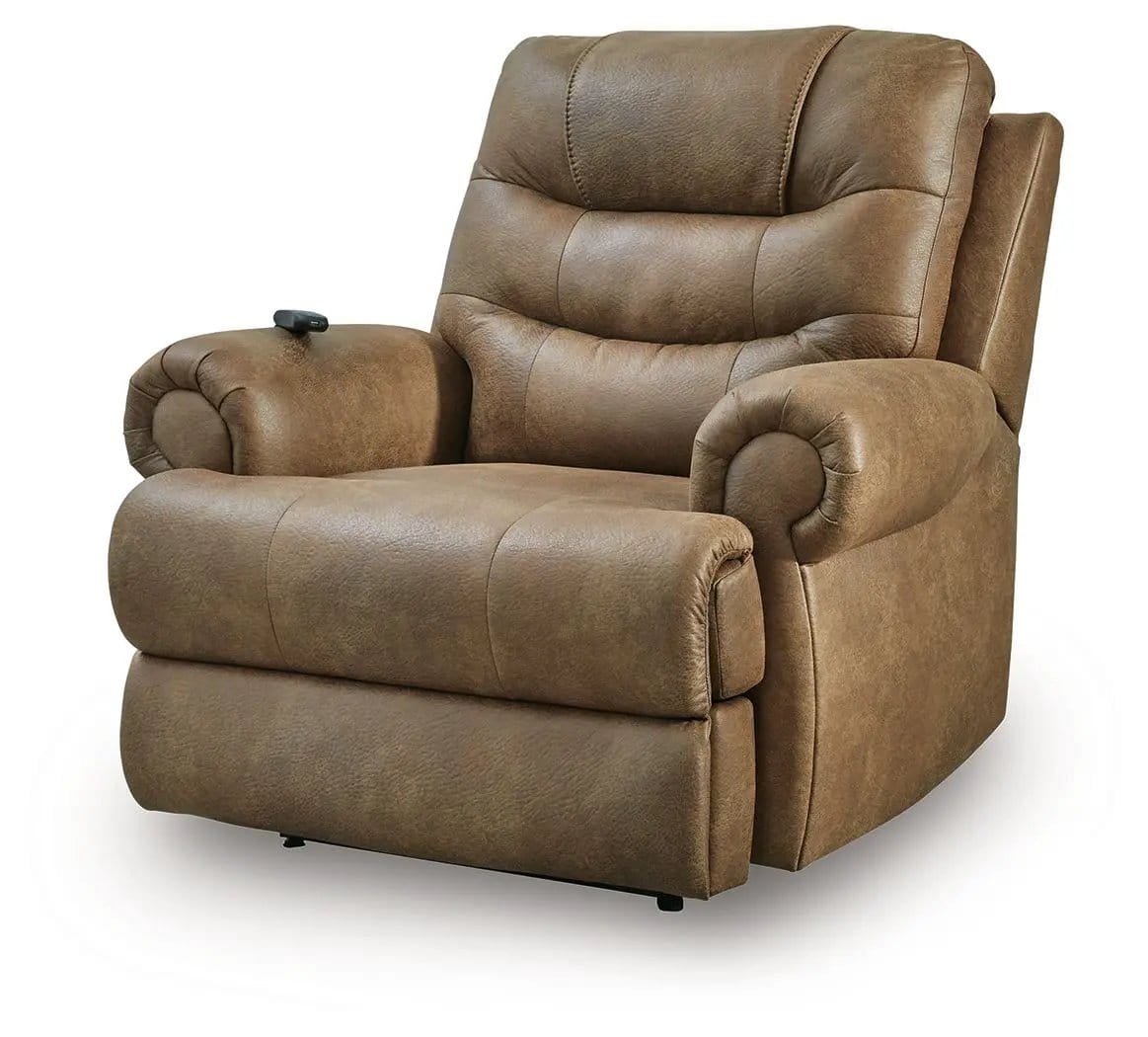 Revived and Restored Power Lift Recliner Lift Chair | 2 Pieces | Faux Leather & Steel | Living Room