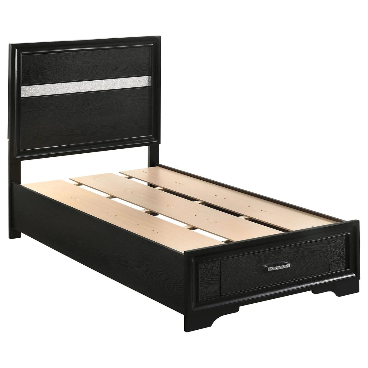 Miranda 4-piece Twin Bedroom Set | 4-Piece Set | Bedroom Furniture | Black