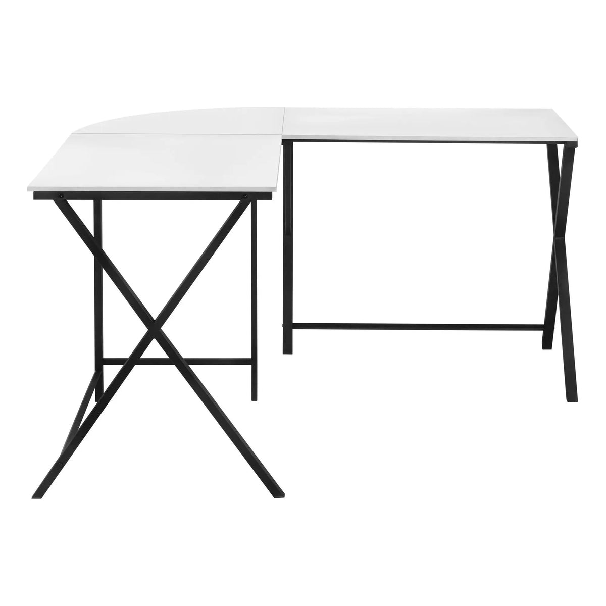 L-Shaped Corner Computer Desk | 55.25 Inch Square | Space-Saving Corner Design | Easy Assembly