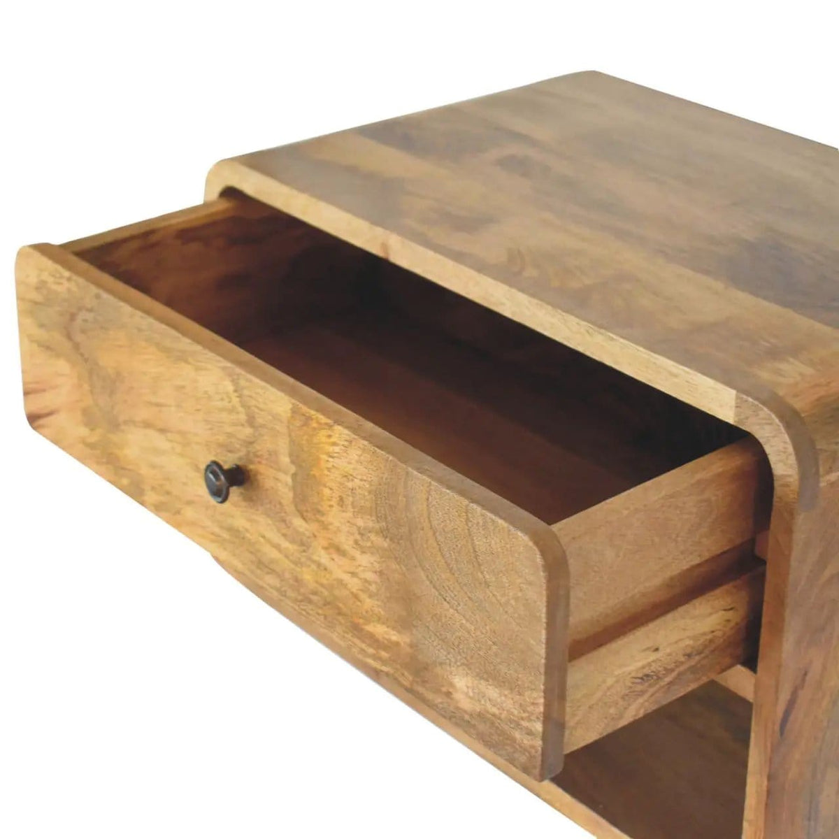 Curve Upper Slot Floating Nightstand | 6 Pieces | Bedroom Furniture | Bedroom