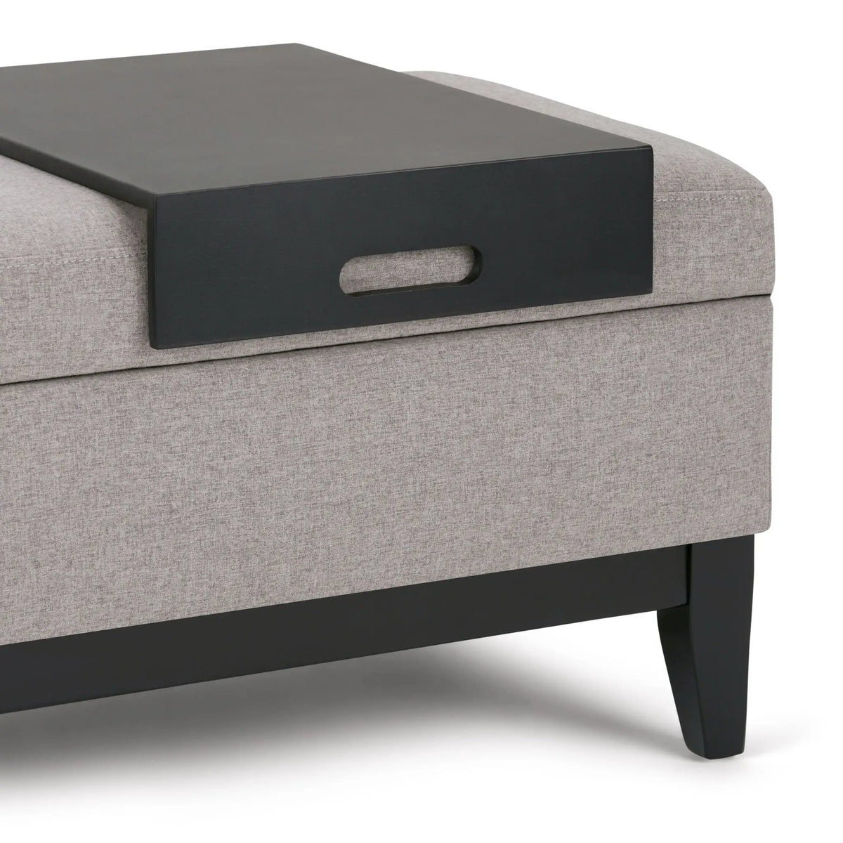 Oregon Contemporary Storage Ottoman Bench | Serving Tray | Lift Open Lid | Child Safety Hinge