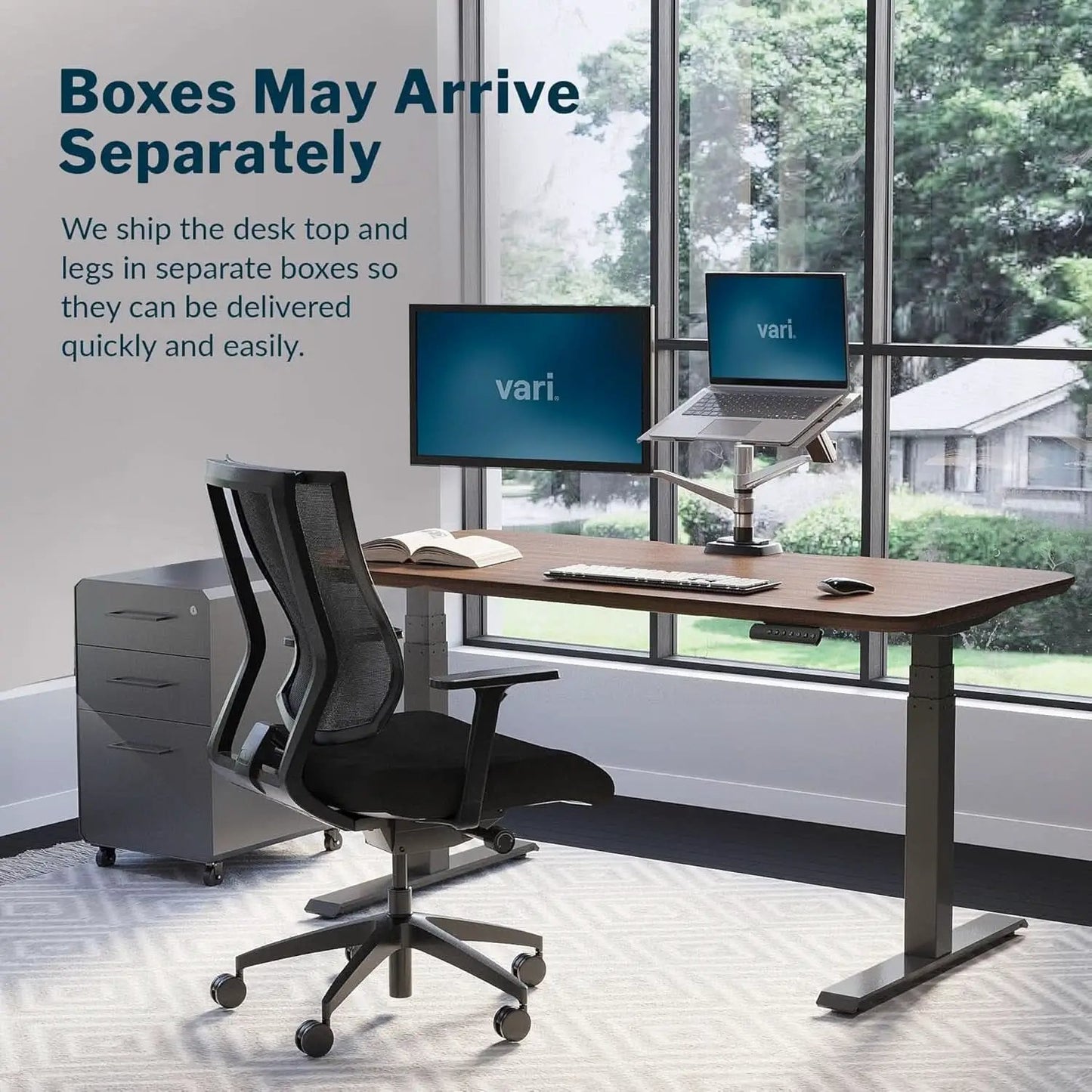 Electric Standing Desk 60x30 Memory Presets Studio from PriceLows™