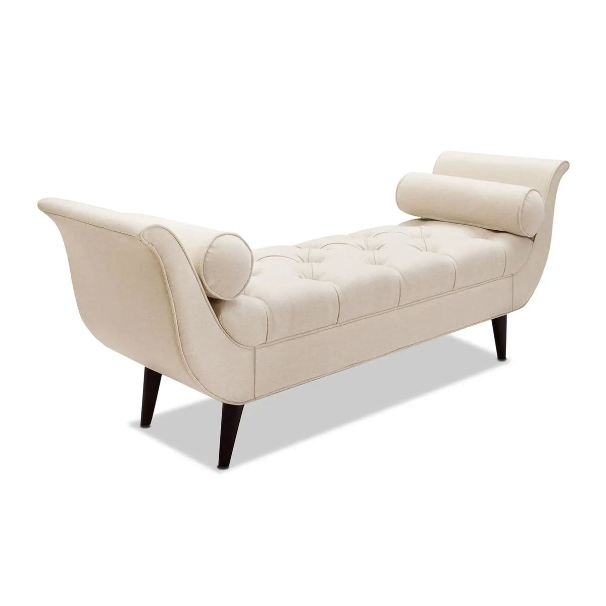 Alma Tufted Flared Arm Entryway Bench | 3 Pieces | Solid Wood | Home