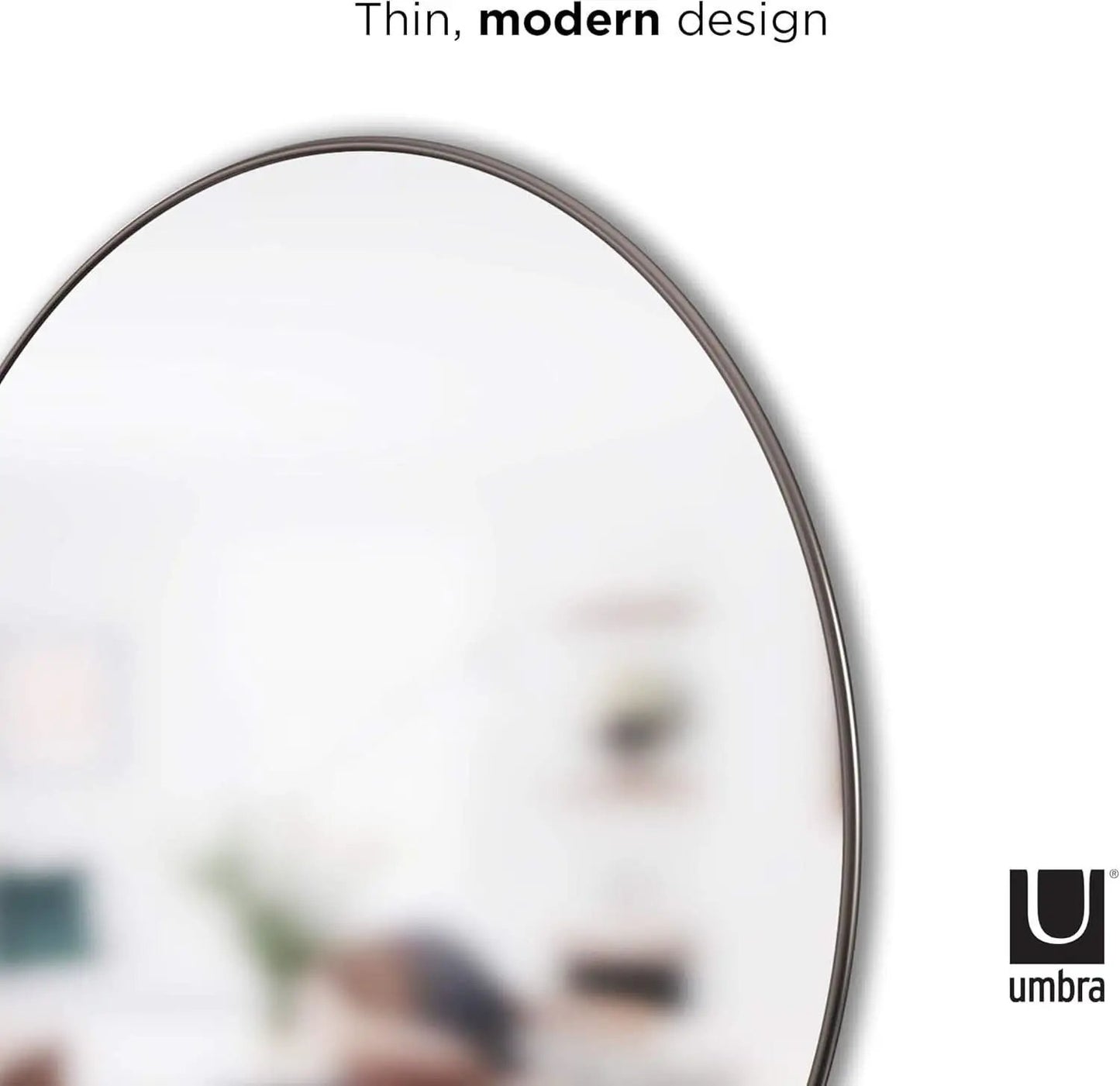 34 Inch Circle Mirror Titanium Finish For Entryways from PriceLows™