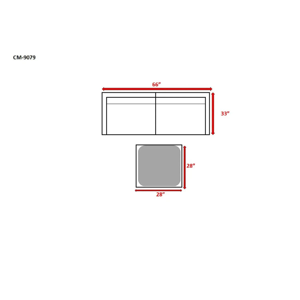 Outdoor Wicker Conversation Set | All-Weather Resin | Tempered Glass Table | 5 Inch Cushions