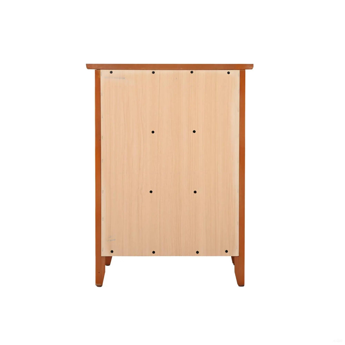 Nightstand | 3 Drawer | Real Wood Veneer | Nickel Hardware