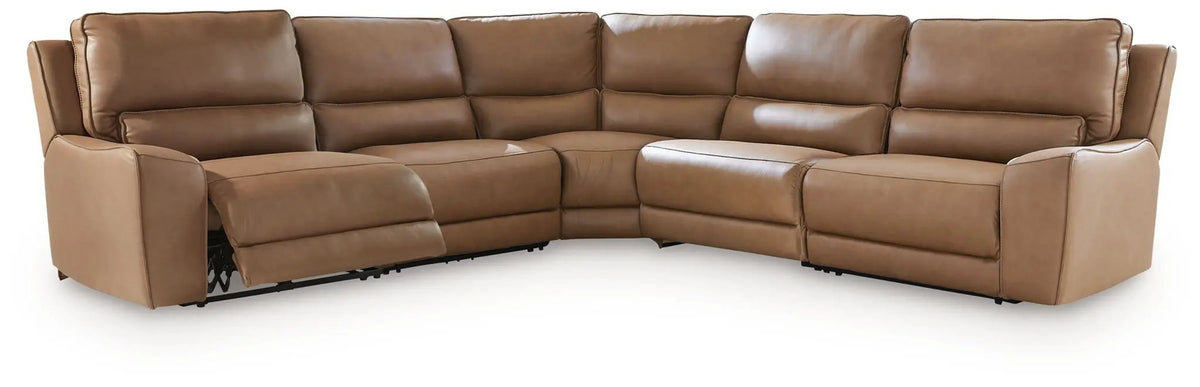 DeepWakes Power Reclining Sectional | Chaise Included | Ultra-Stylish Design | 130 Inch Length