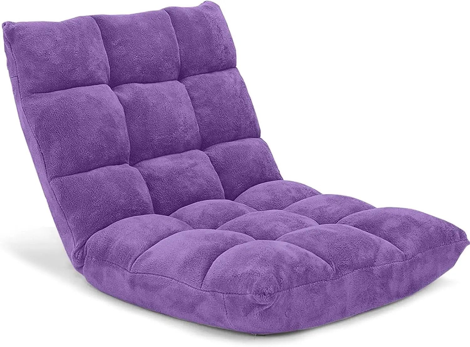 Purple Floor Chair With Back Support 14 Position Adjustable from PriceLows™