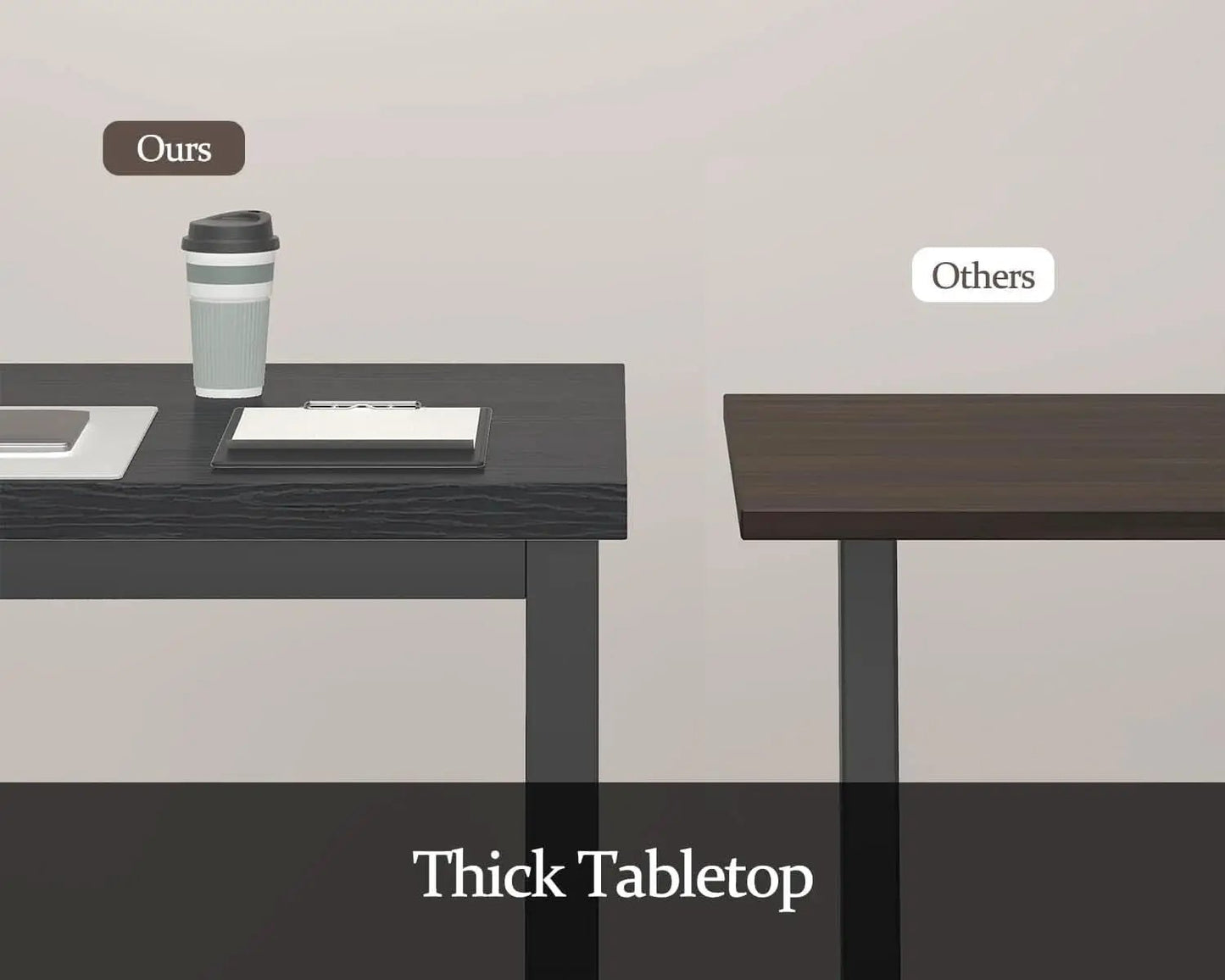 63 Inch Black Computer Desk For Home Office Setup And Study from PriceLows™