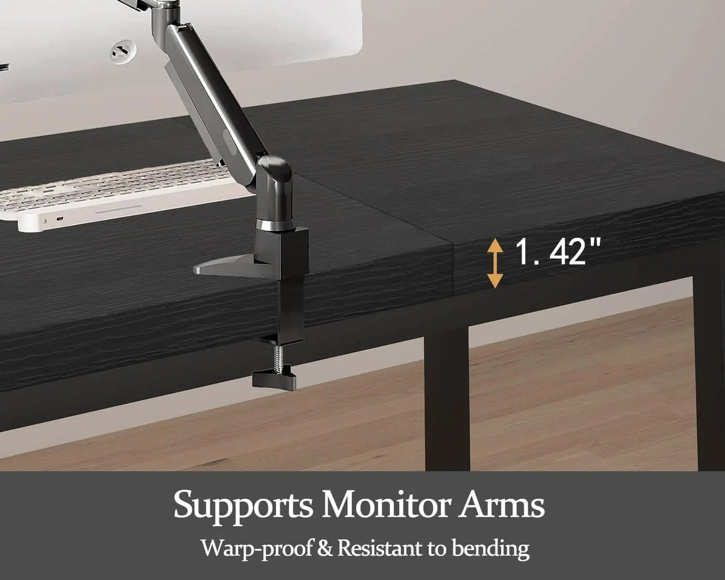 63 Inch Black Computer Desk For Home Office Setup And Study from PriceLows™