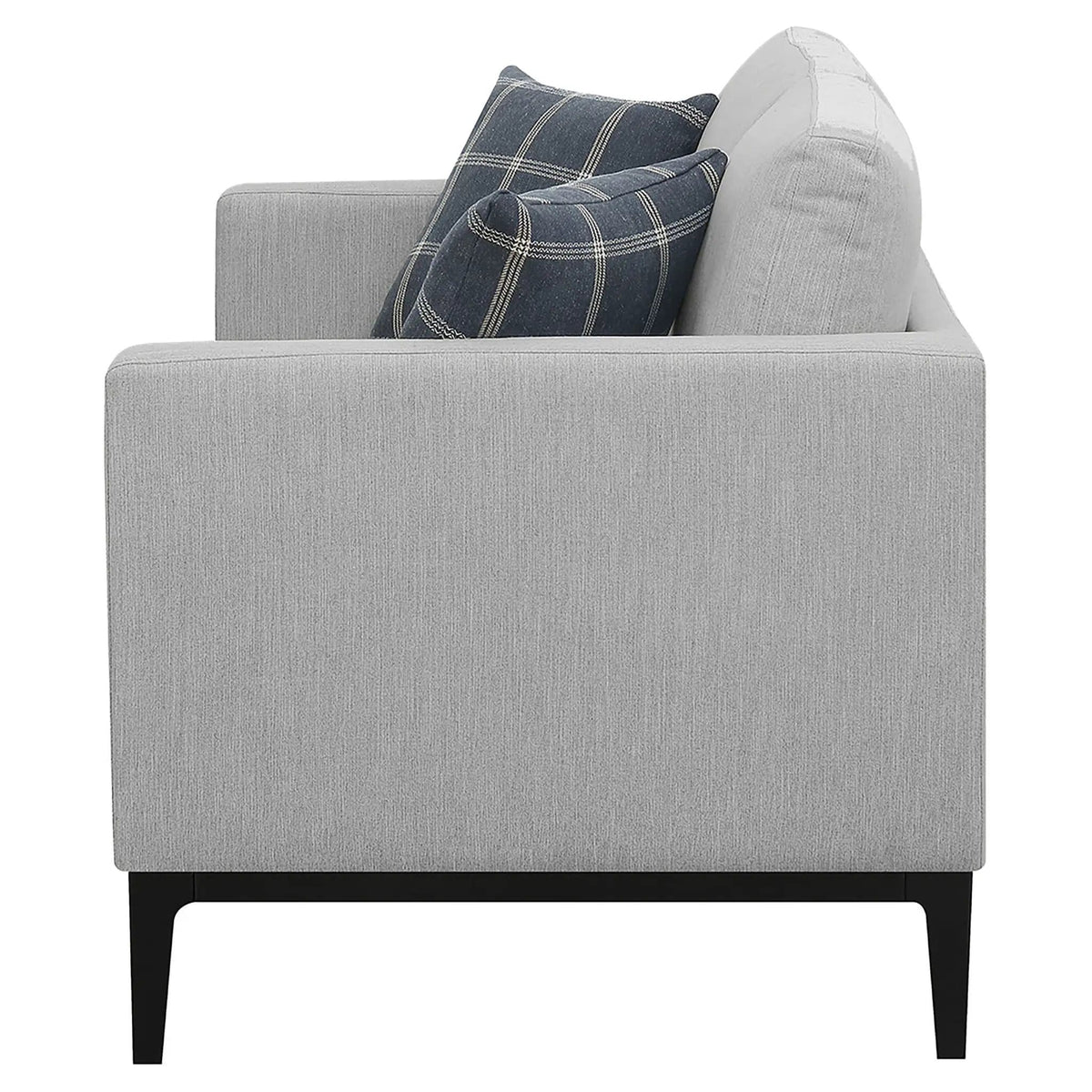 Apperson Upholstered Track Arm Loveseat Light | 56 x 34.25 x 36 in | Living Room Furniture | Grey
