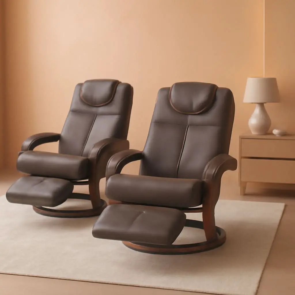 Charles Euro Chair RV Recliner Chestnut Faux Leather from PriceLows™