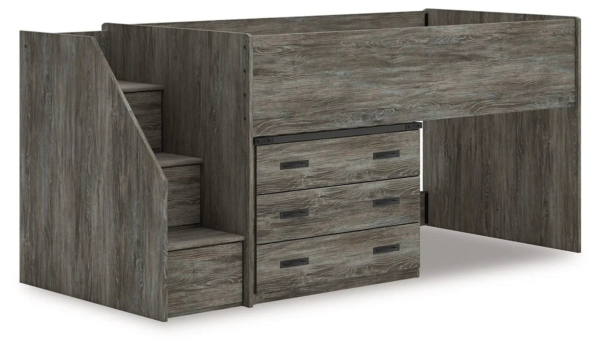 Frandern Loft Bed | 6 Pieces | Metal | Bedroom
