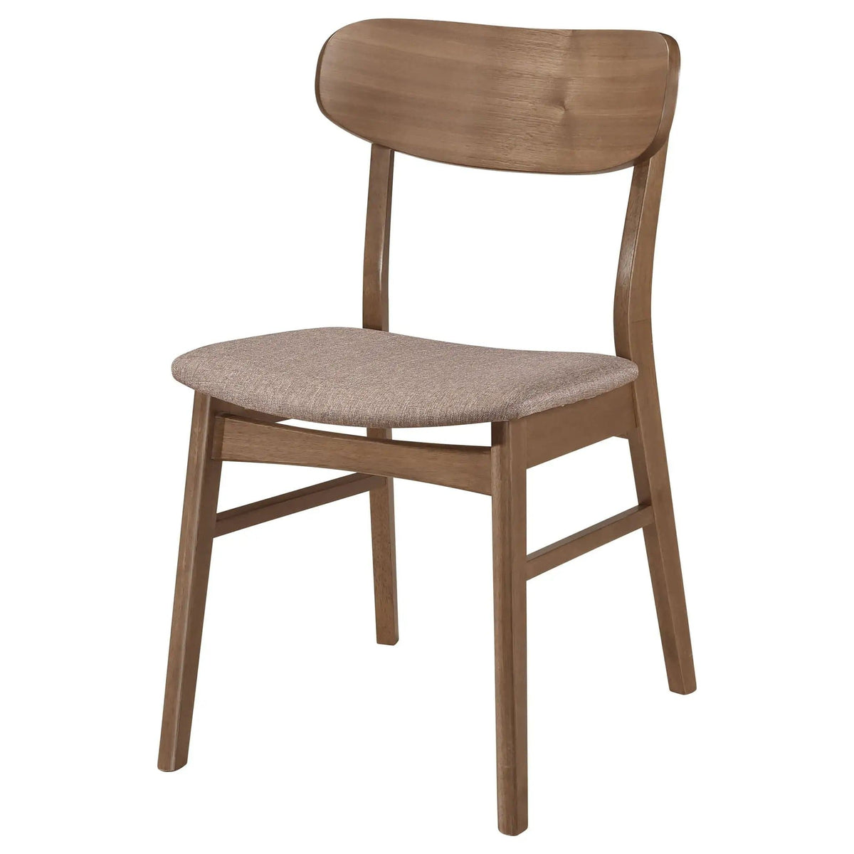 Dortch Dining Side Chair Walnut and Brown (Set of 2) | 18.5 x 21.5 x 30.75 in | Walnut & Wood | Dining Room