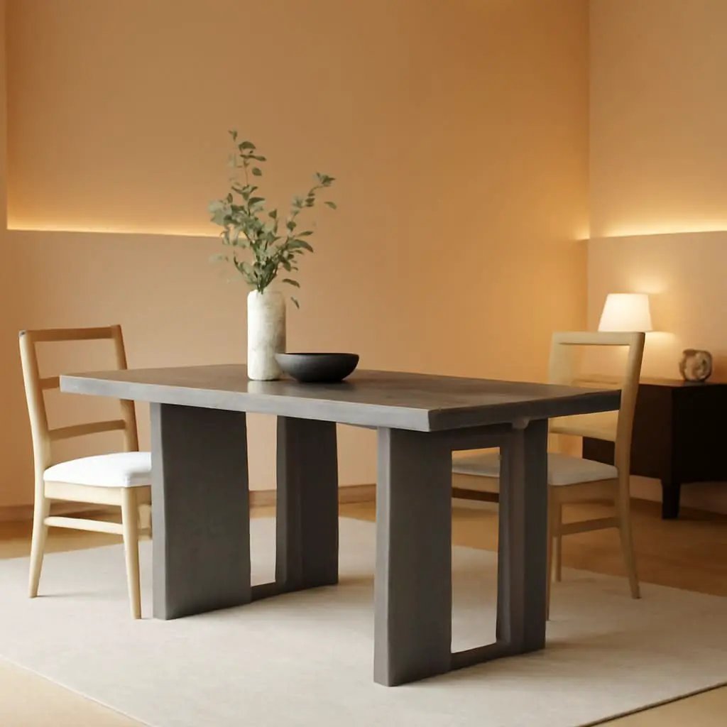 71 Inch Rustic Gray Farmhouse Dining Table For 6 To 8 from PriceLows™