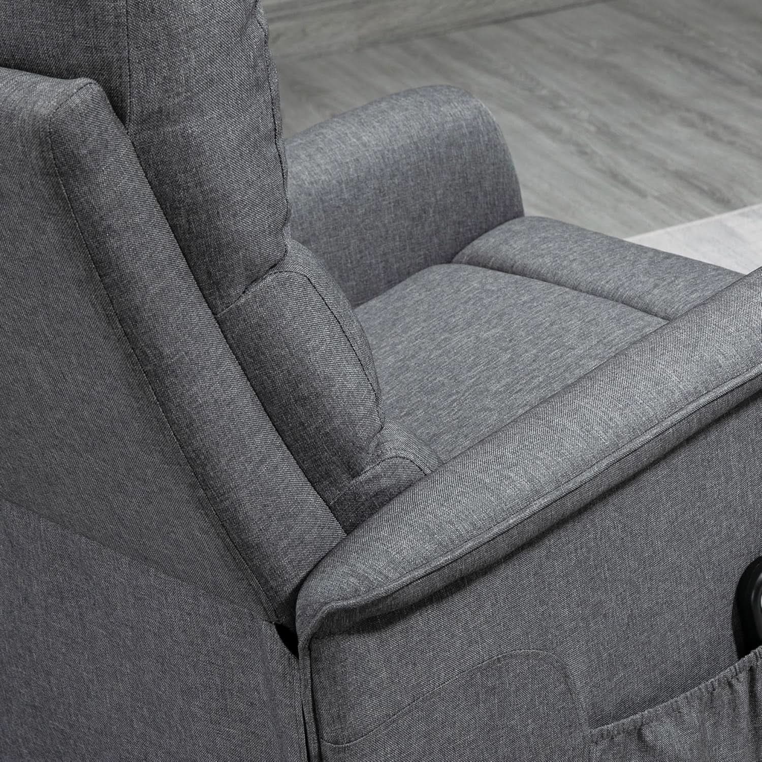 Power Lift Recliner Chair Gray With Remote Control from PriceLows™