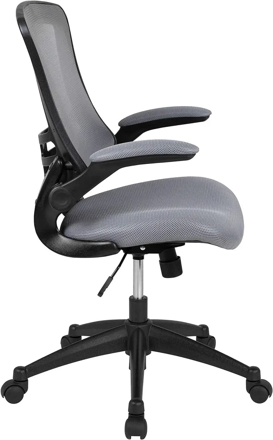 Kelista Dark Gray Mesh Mid Back Office Chair For Desk from PriceLows™