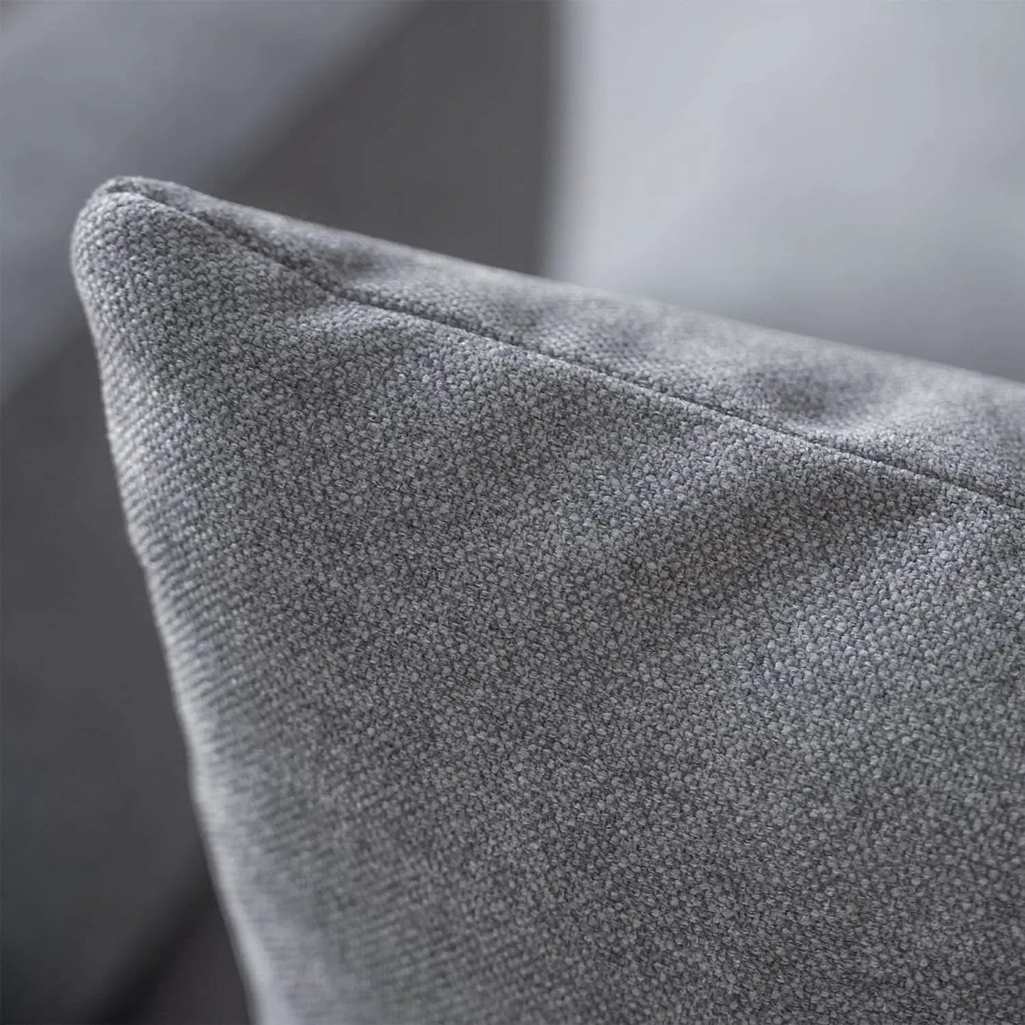 L Shaped Sectional Sofa Convertible In Linen Grey Modern from PriceLows™