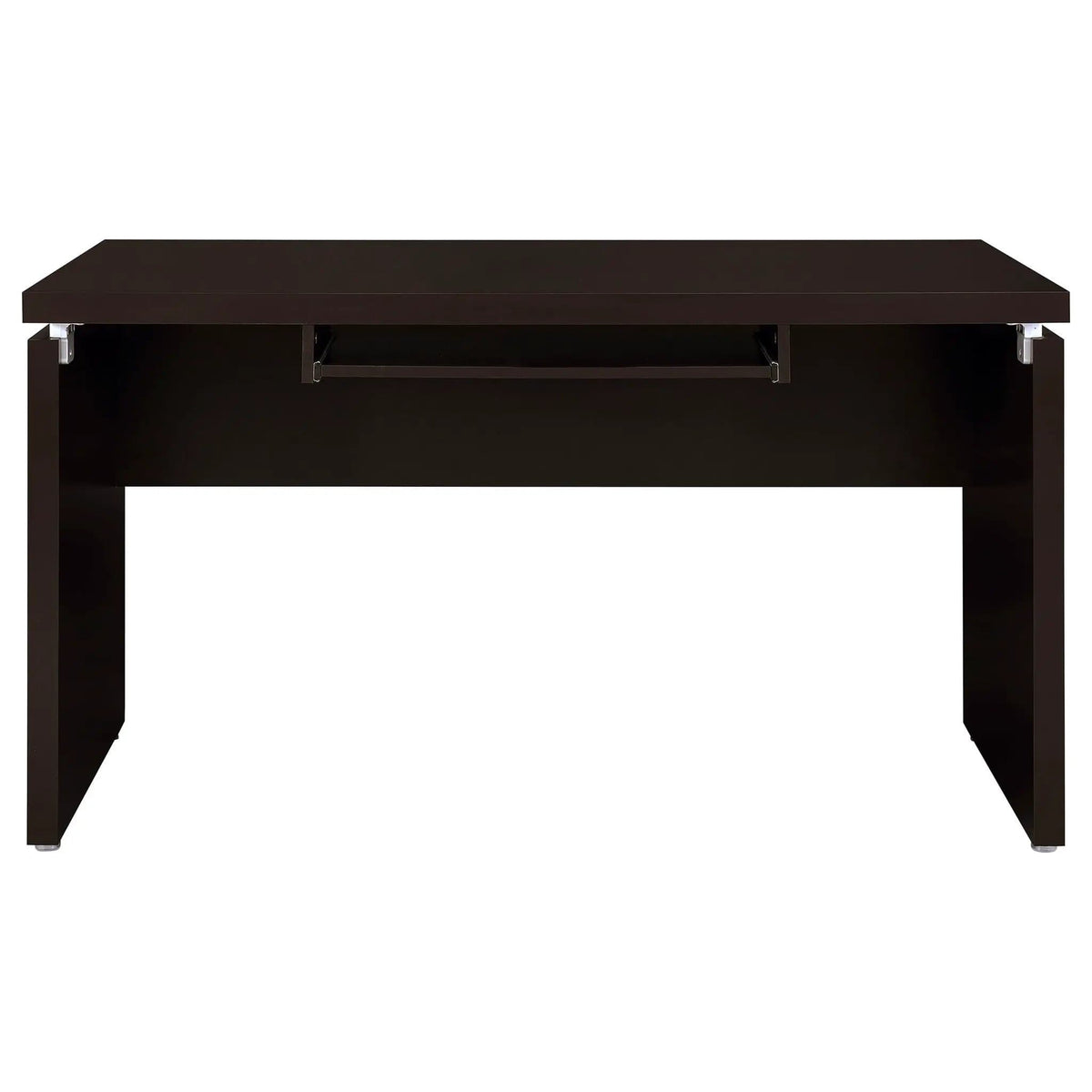 Skylar 55-inch Computer Desk with Keyboard Drawer | 55 x 27.5 x 30.75 in | Engineered Wood & Veneer | Cappuccino