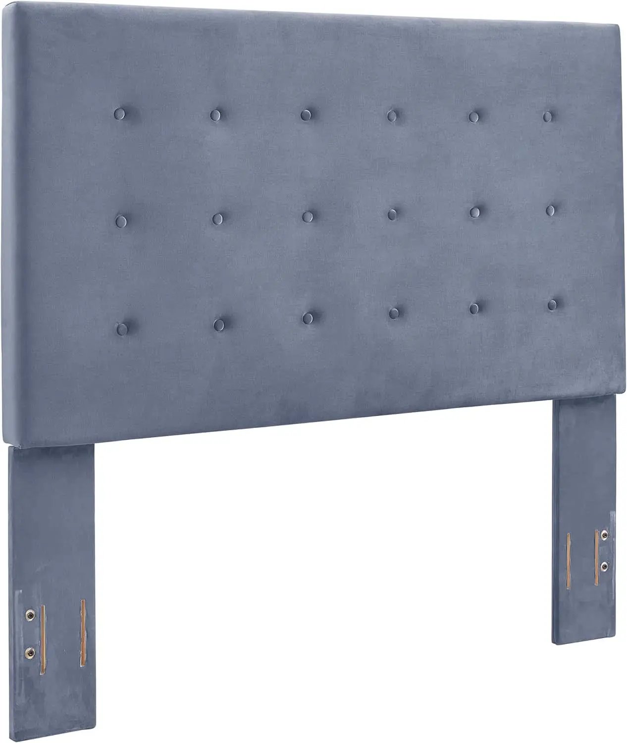 Transitional King Headboard in Cornflower Microfiber Fabric from PriceLows™
