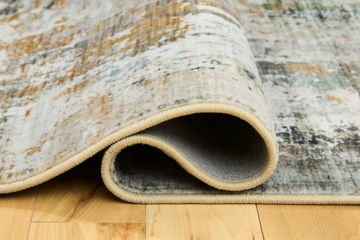 Torinette Area Rug | 108 x 144 Inch | Faux Fur Texture | Abstract Design
