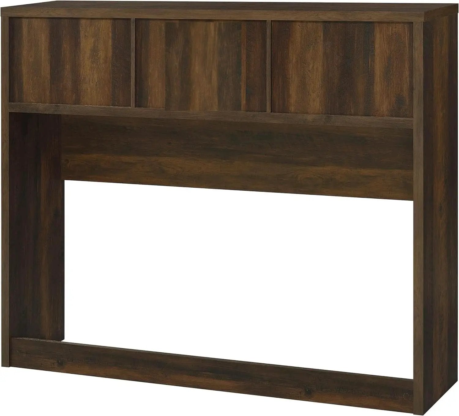 Queen Bookcase Headboard with Dark Pine Finish from PriceLows™