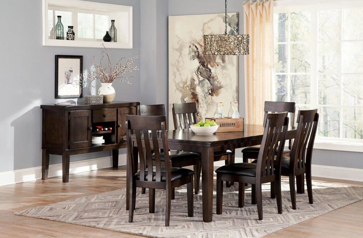 Haddigan Extension Dining Table | Counter Height | 78 Inch Width | Vintage-Inspired Finish
