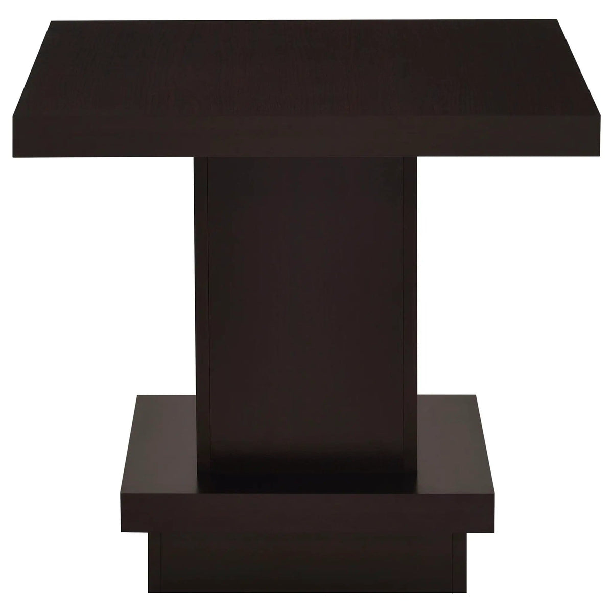 Reston 3-piece Square Coffee and End Table Set | 3-Piece Set | Engineered Wood & Veneer | Cappuccino