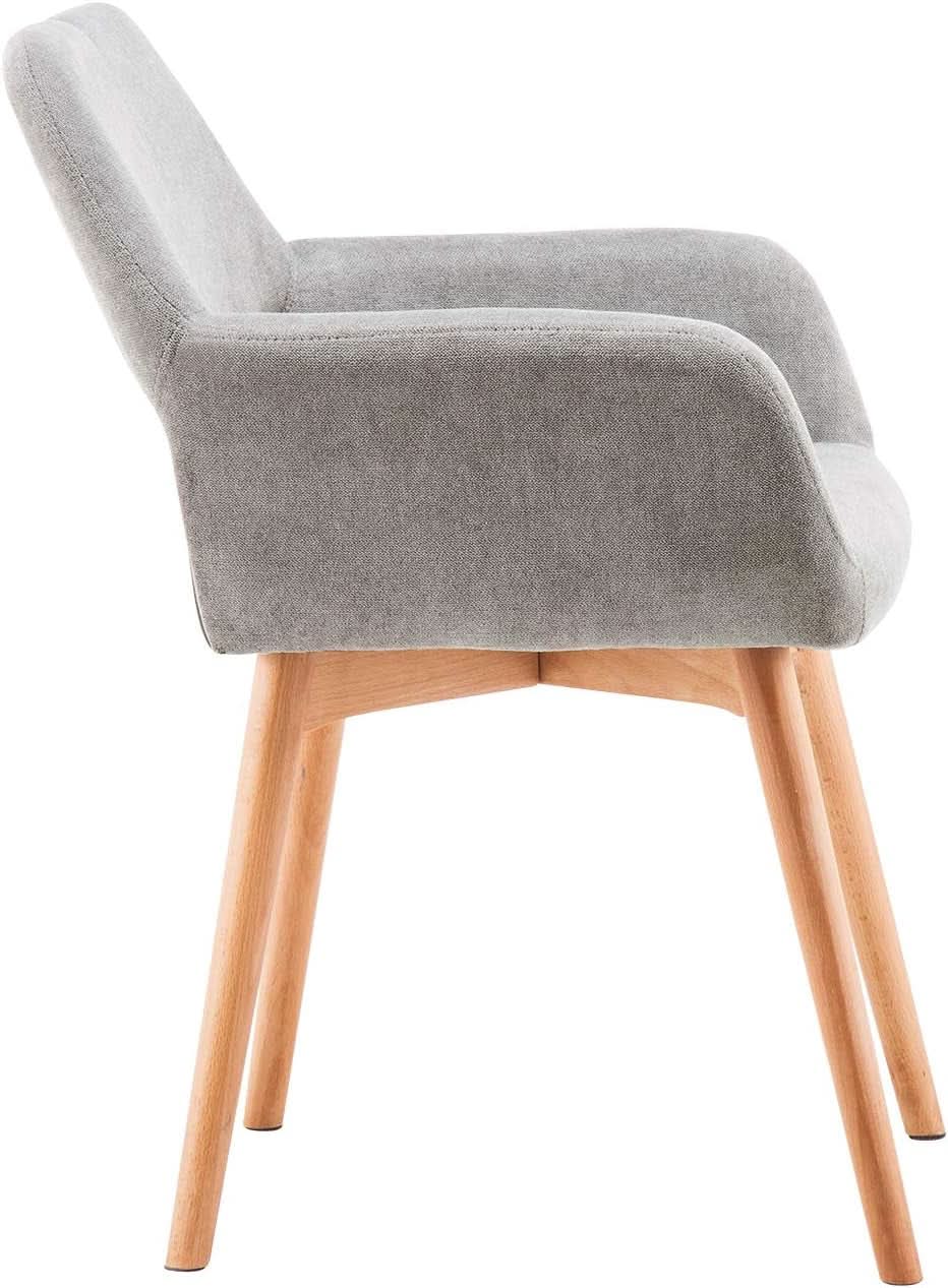 Mid Century Modern Upholstered Accent Chair Gray No Wheels from PriceLows™