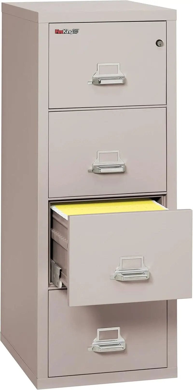 Vertical 4 Drawer Fire Safe File Cabinet 1 Hour Fire Rated from PriceLows™