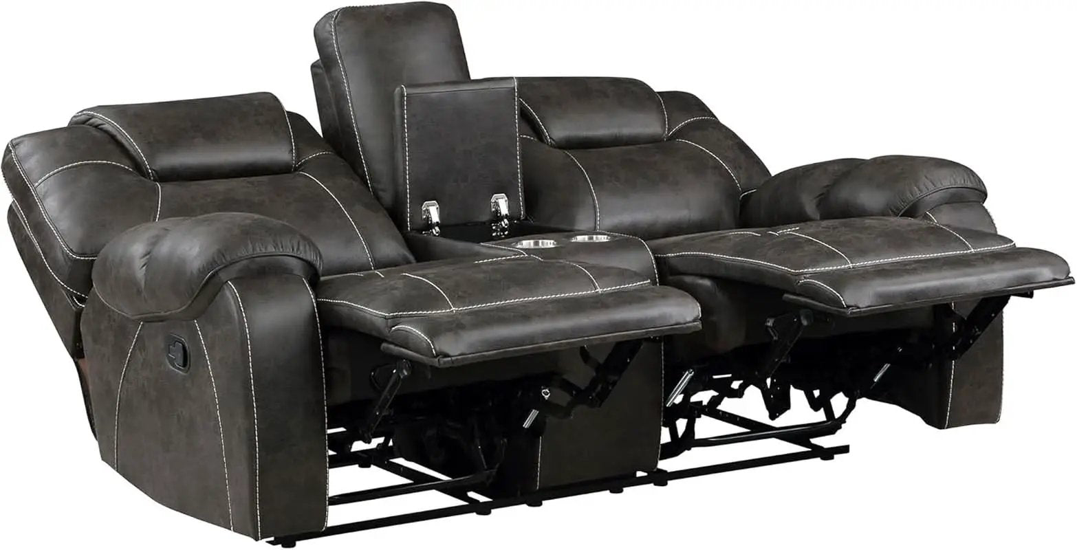 Recife 2-Piece Reclining Living Room Sofa Set Chocolate from PriceLows™