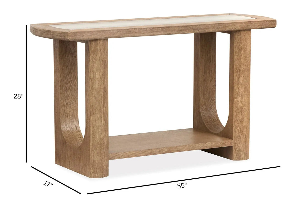 Bradford Rectangular End Table | Granite Top | 26 Inch Width | Versatile Design