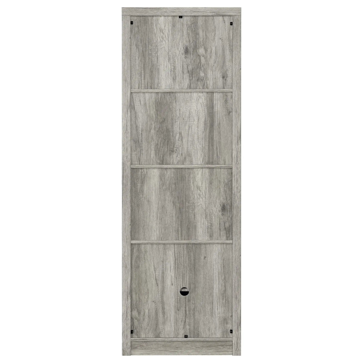 Burke 4-shelf Engineered Wood Media Tower Grey Driftwood Pier | 23.5 x 15.5 x 70.75 in | Engineered Wood & Veneer | Home
