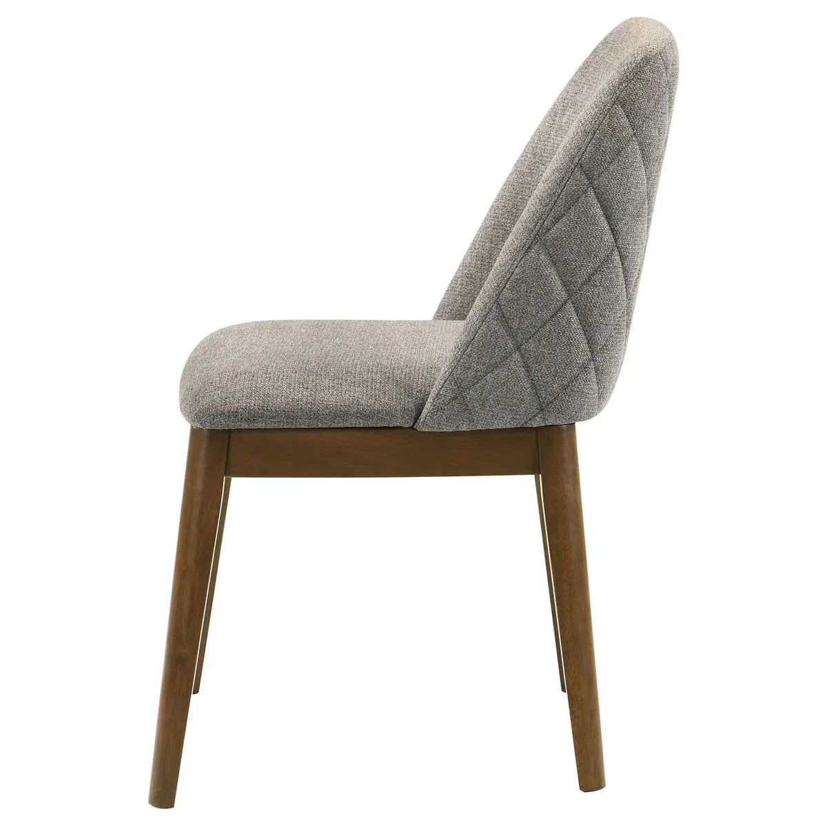 Franklin Upholstered Dining Side Chair Grey (Set of 2) | 22.75 x 23 x 33 in | Rubberwood & Engineered Wood | Dining Room