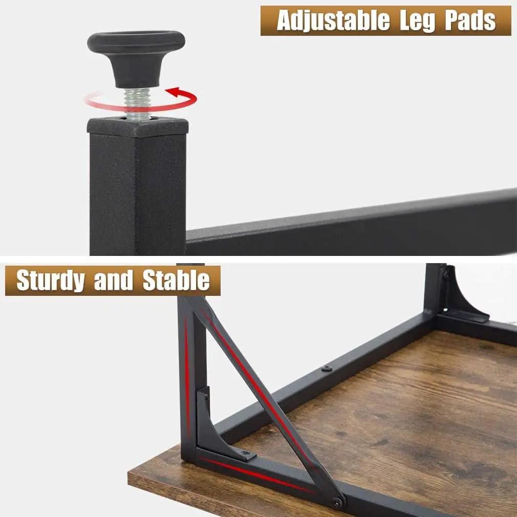 48 Inch Modern Black Computer Desk For Small Spaces from PriceLows™