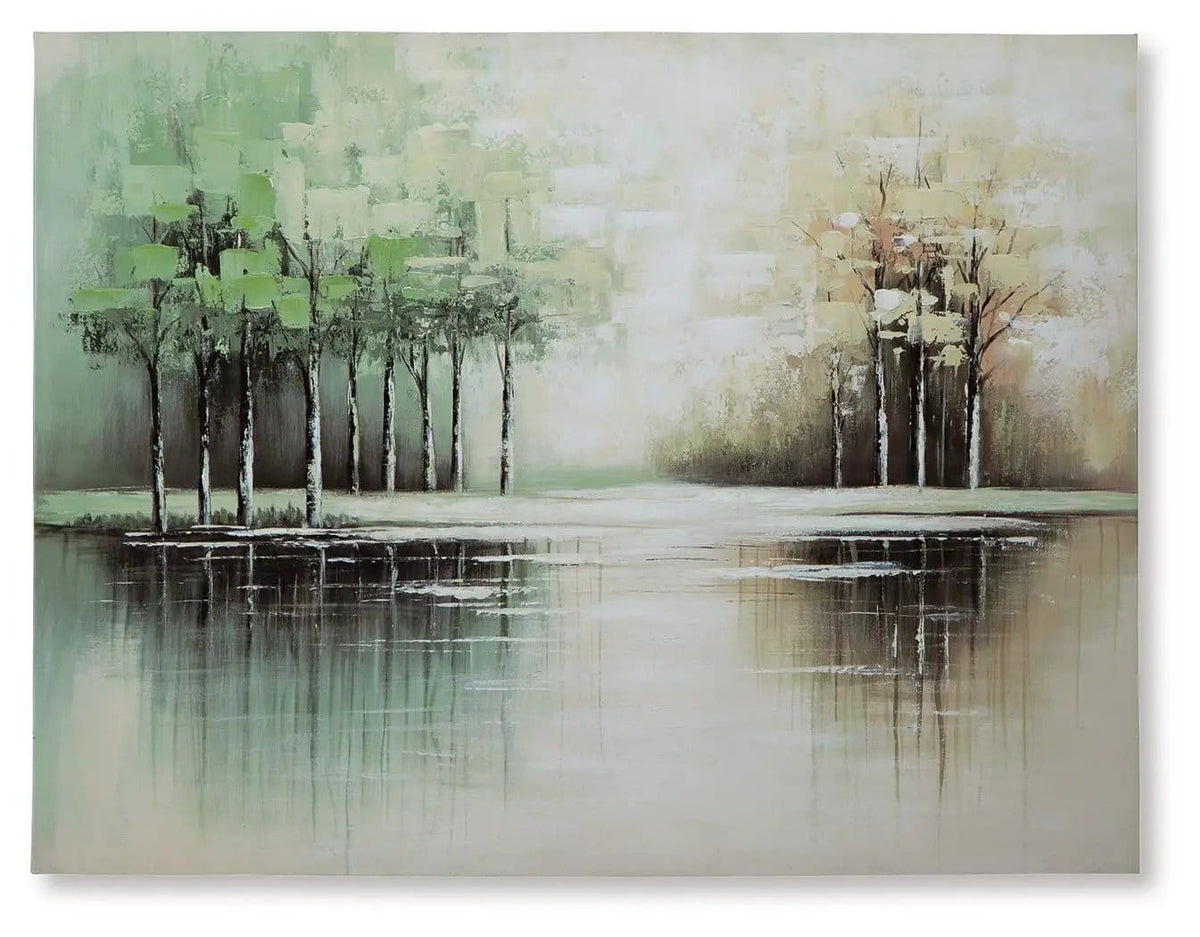 Garlenridge Wall Art | 48.13 x 1.5 x 36 in | Home Furniture | Green / Tan / White