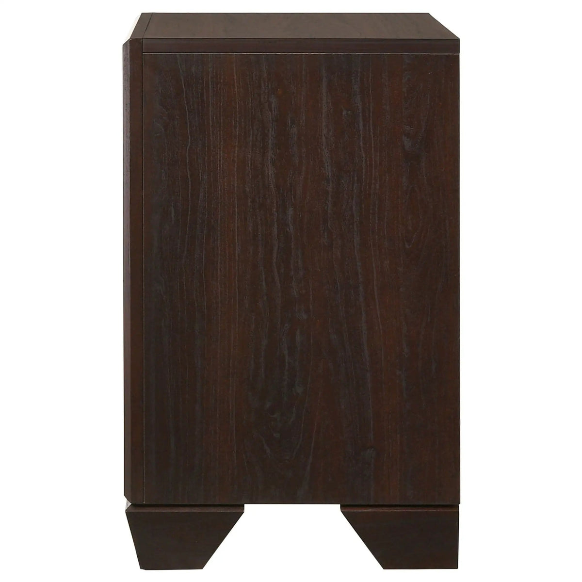 Kauffman 2-drawer Nightstand Dark Cocoa | 23.5 x 16.5 x 27 in | Wood | Bedroom