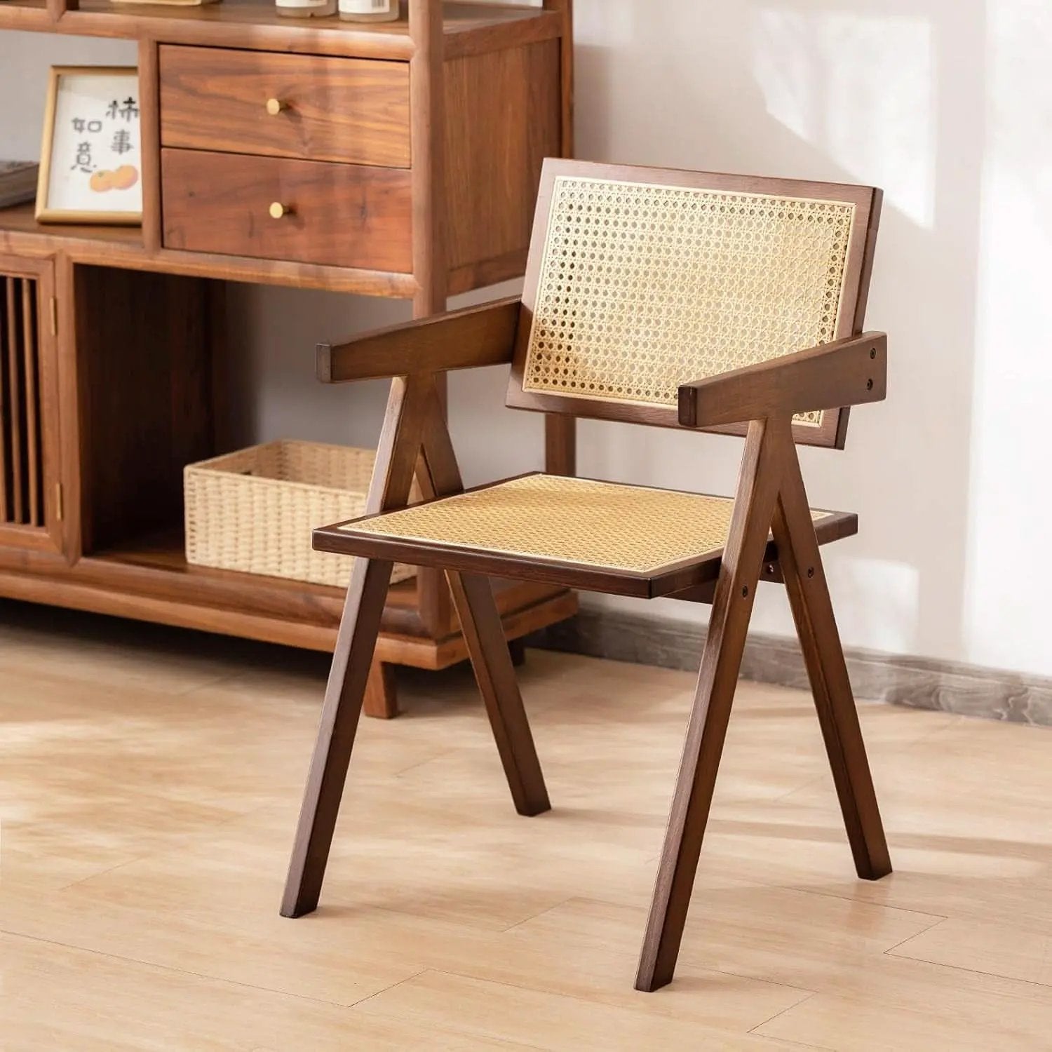Brown Rattan Accent Chairs Set Of 2 For Indoor Outdoor Use from PriceLows™