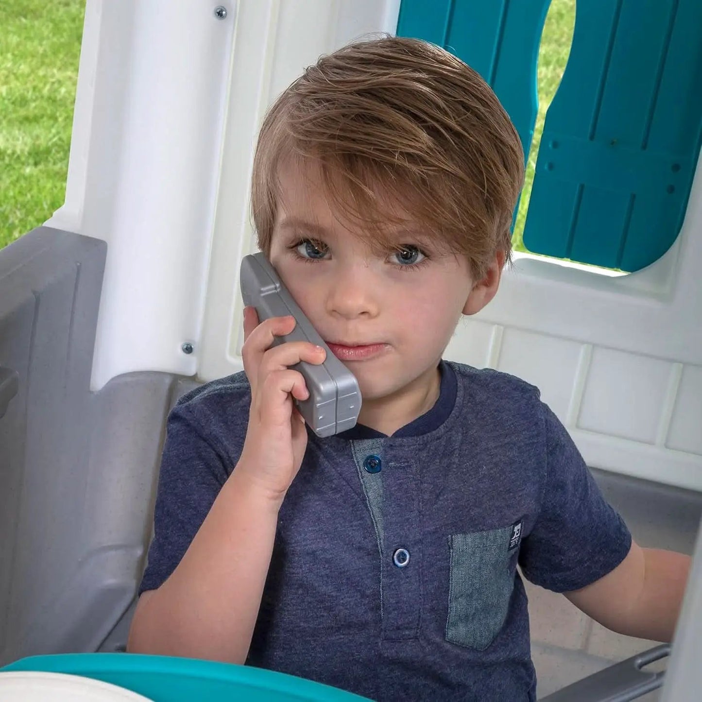 Grey Indoor Outdoor Playhouse With Interactive Sounds from PriceLows™