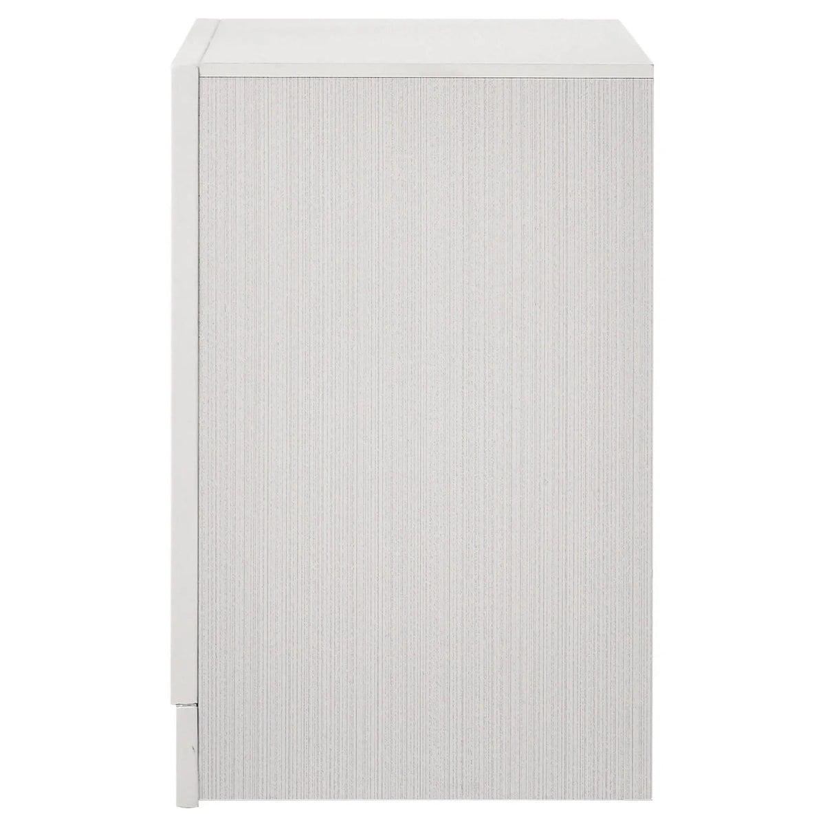 Miranda 3-drawer Nightstand Bedside Table | 26 x 16.5 x 26 in | Engineered Wood & Metal | White