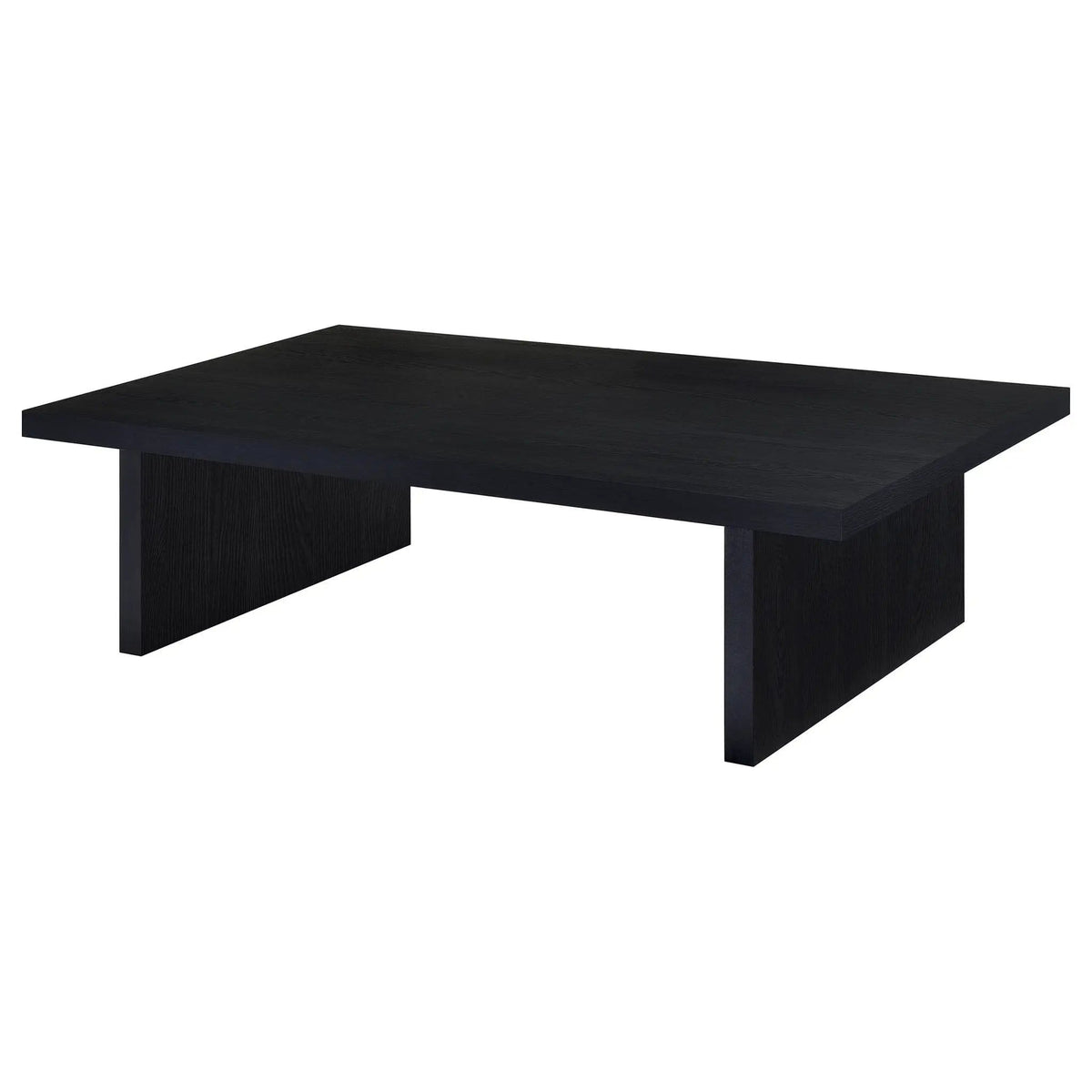 Max Rectangular Engineered Laminate Coffee Table | 54 x 31.5 x 15 in | Engineered Wood & Veneer | Black
