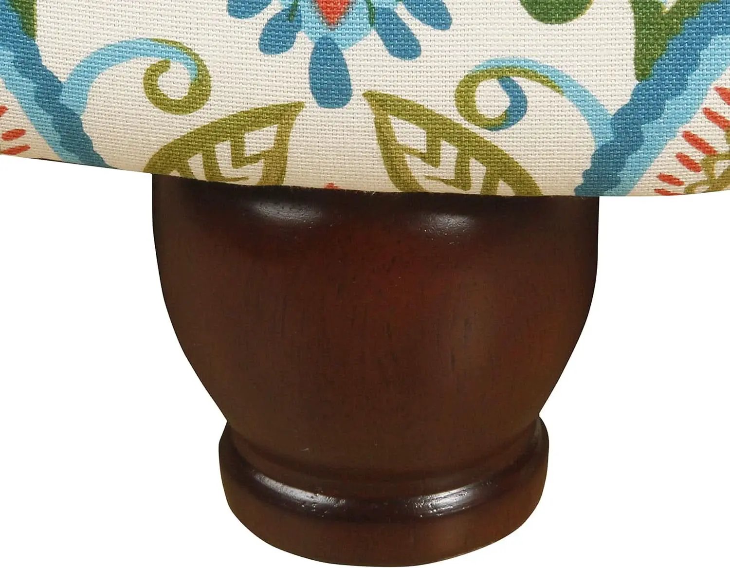 Large Upholstered Round Storage Ottoman Living Room from PriceLows™