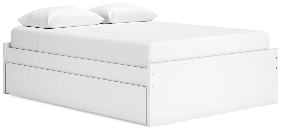 Platform Bed | Four Storage Drawers | Clean Minimal Design