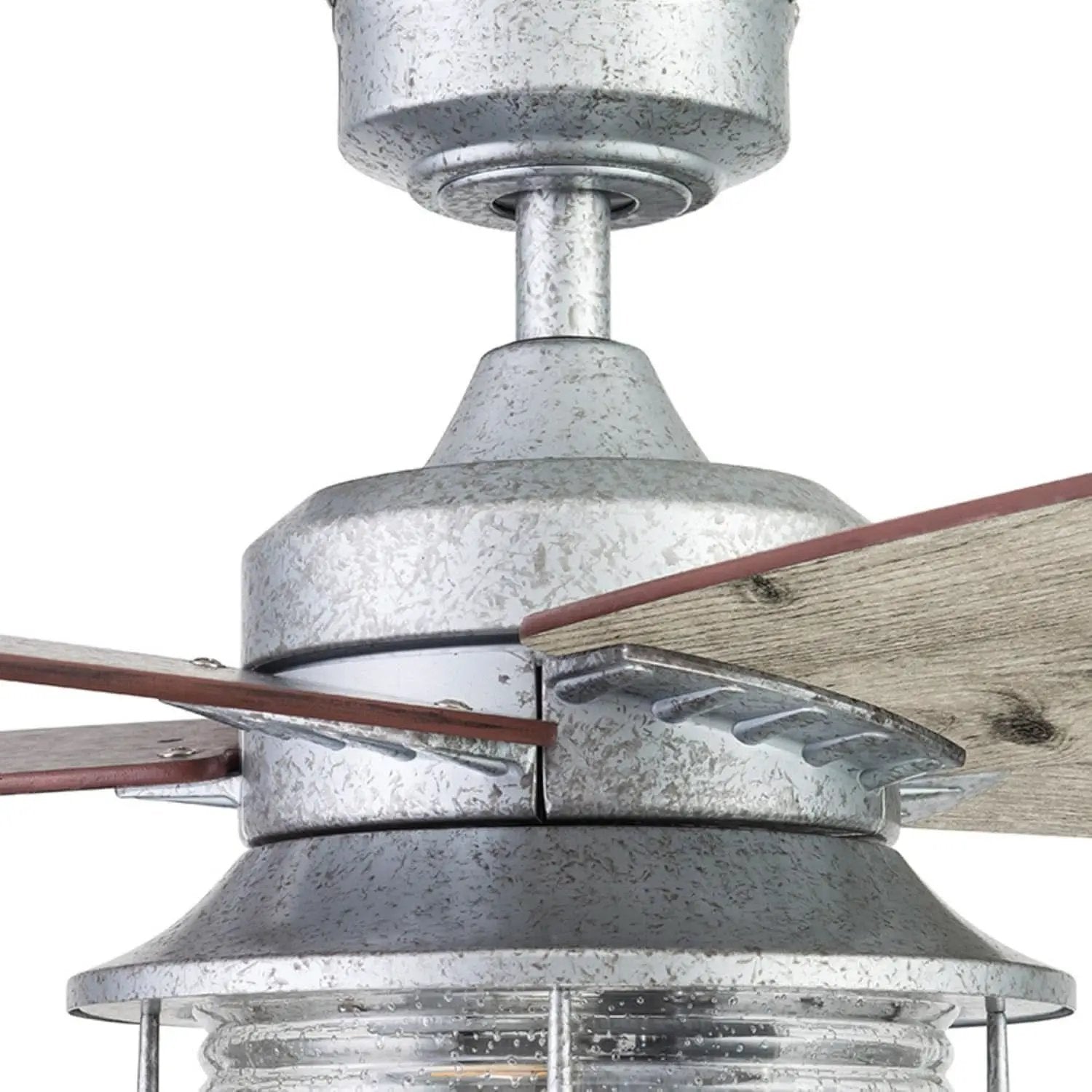 52 Inch Indoor Outdoor Ceiling Fan LED Light Dual Mount from PriceLows™