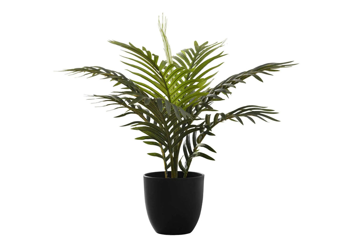 20 Inch Artificial Palm Plant | Real Touch Leaves | Indoor Faux Plant | Potted