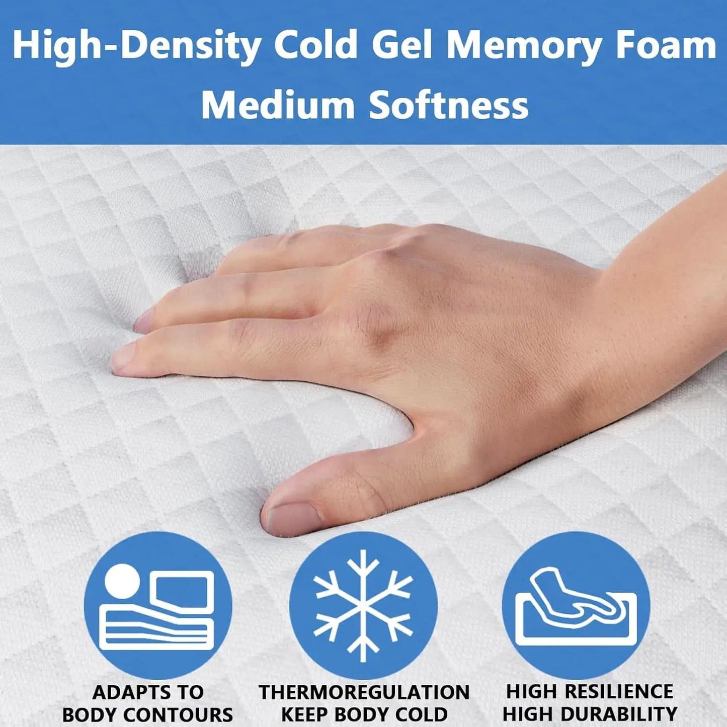Fullsize Cooling Gel Memory Foam Sleeper Sofa Mattress from PriceLows™