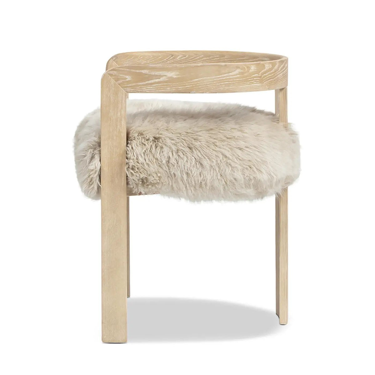 Millwick Low Back Dining Chair | Natural Blonde | Solid Ash Wood Frame | Low Back And Arms